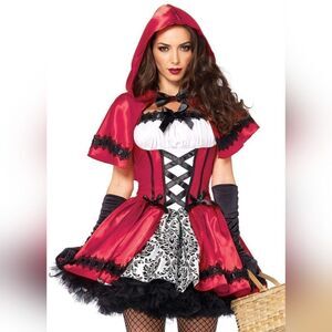 Leg Avenue Gothic Red Riding Hood Halloween Costume Women's Size Small
